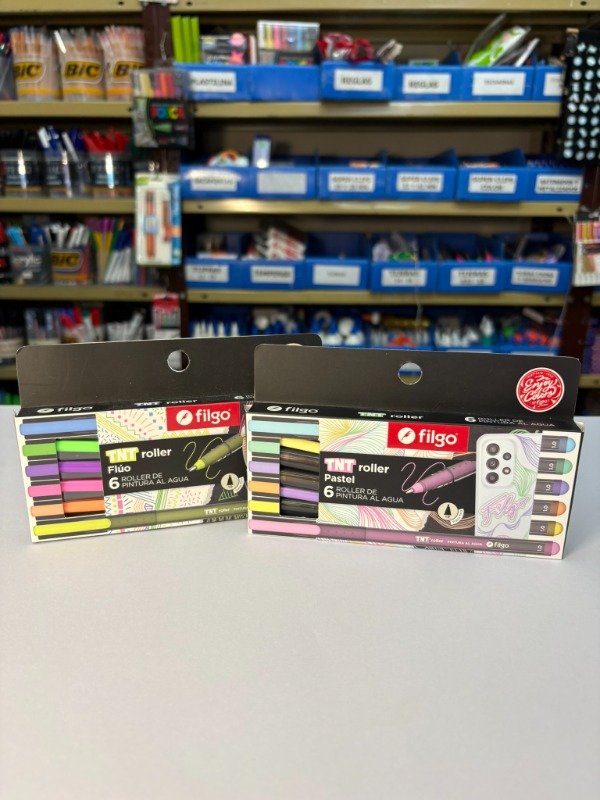 Producto - Bolígrafo roller tnt x6 - Pastel y Flúo - "Filgo"