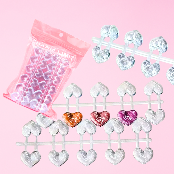 Producto - PERLAS LUPA PARA MUESTRARIOS CON FORMA DE CORAZON X10 UNIDADES