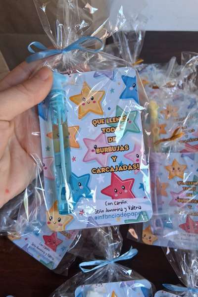 Producto - Burbujeros con tarjeton personalizado