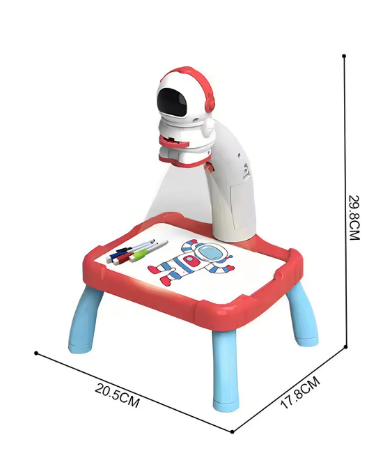 Producto - Mesa Didactica Con Proyector Dibujo Infantil Fibras Colorear Color Astronauta