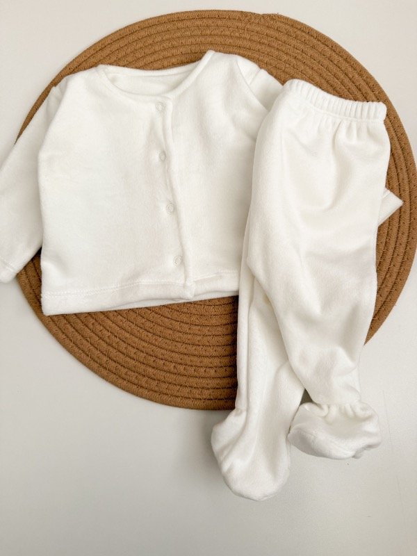 Producto - Conjunto de plush blanco RN
