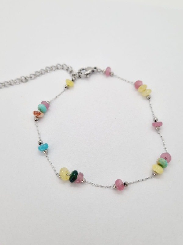 Producto - Pulsera acero quirurgico pelotitas 3x1 colores