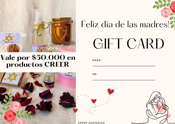 Producto - Gift card en productos CREER