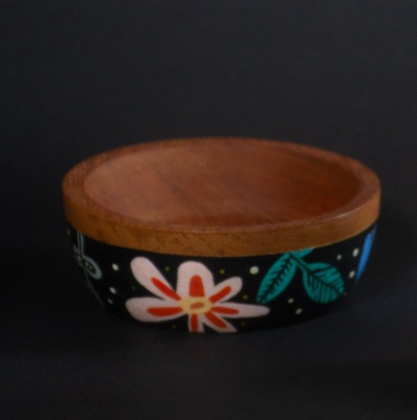 Producto - Cuenco flores y negro