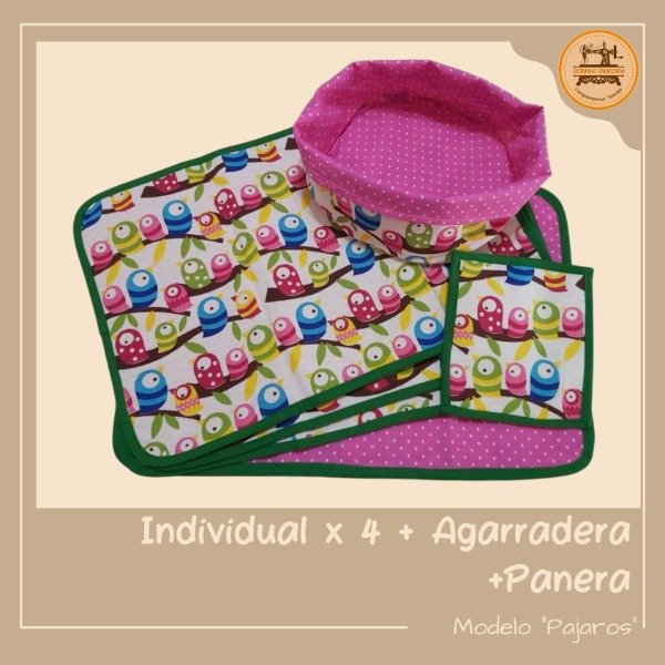 Producto - Individuales de Mesa "Pájaros"