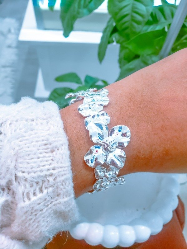 Producto - Pulsera esclava flores AB