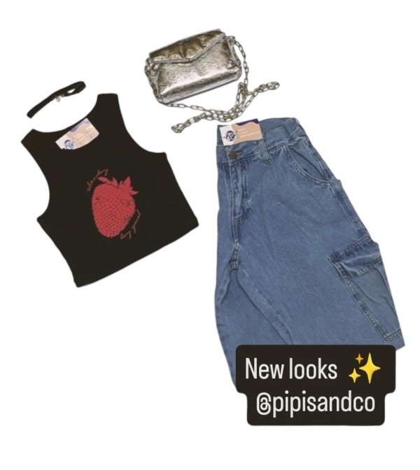 Producto - Remera Berry + Jean Bettle