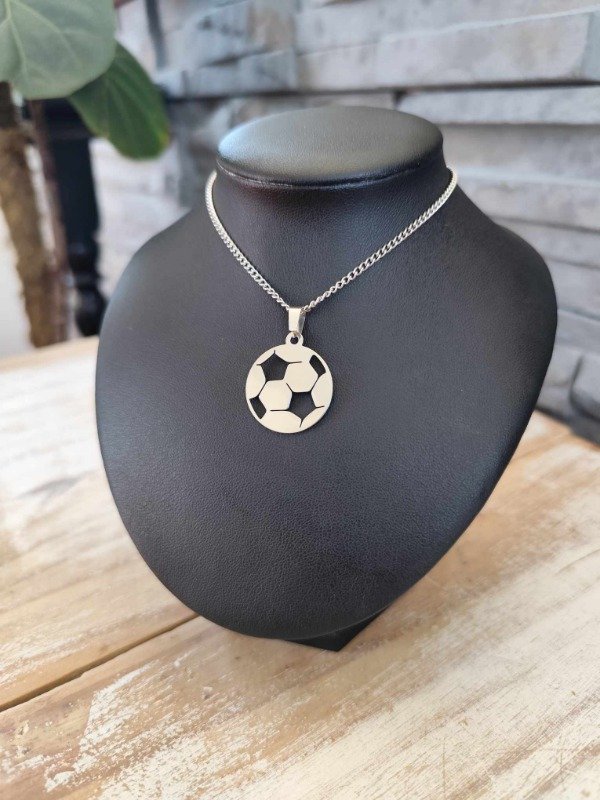 Producto - Collar pelota calada. Acero quirurgico