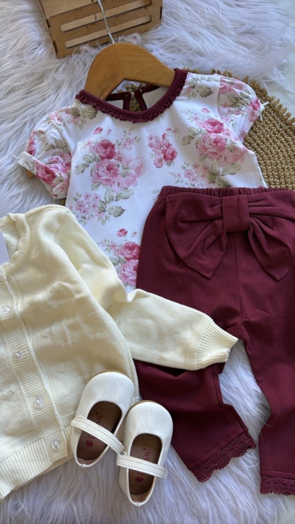 Producto - Camiseta Rufina en color bordo hasta 3 años - 1
