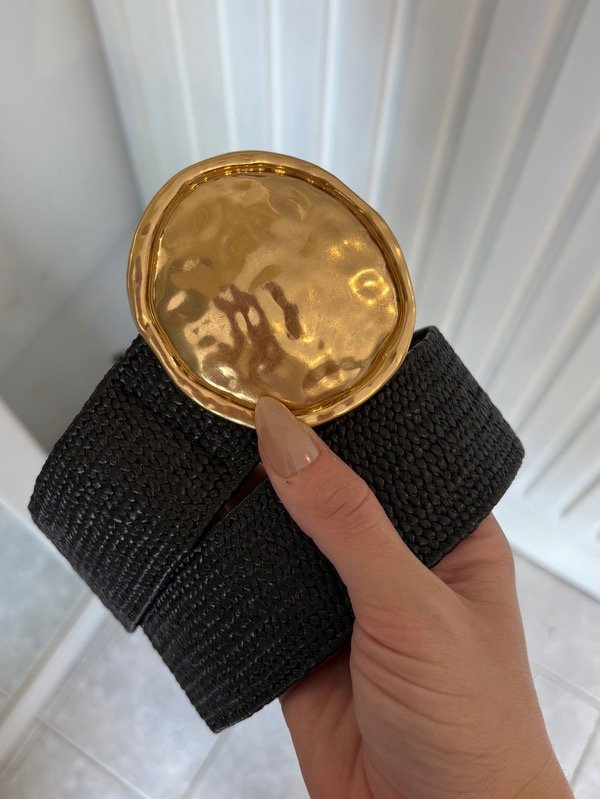 Producto - Faja de rafia con hebilla chapon