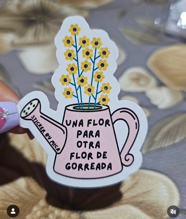 Producto - Sticker una flor para otra flor