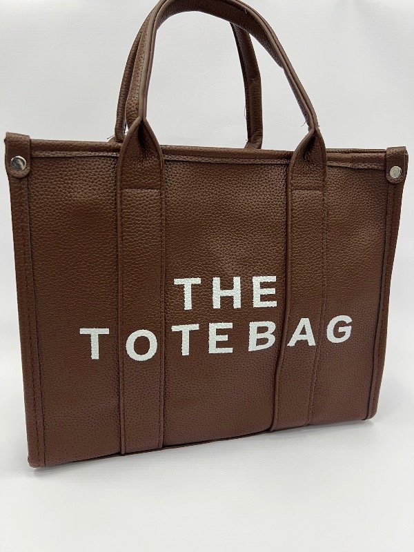 Producto - TOTE BAG ECO CUERO MEDIANO - CHOCOLATE