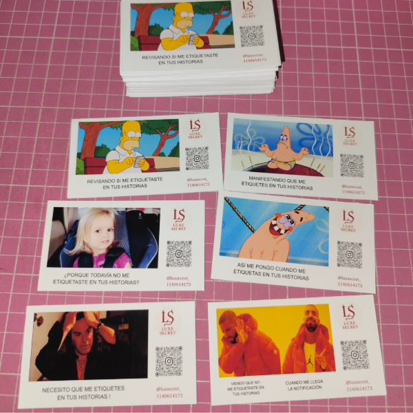Producto - 100 tarjetas Memes Virales (9x6cm) - 1