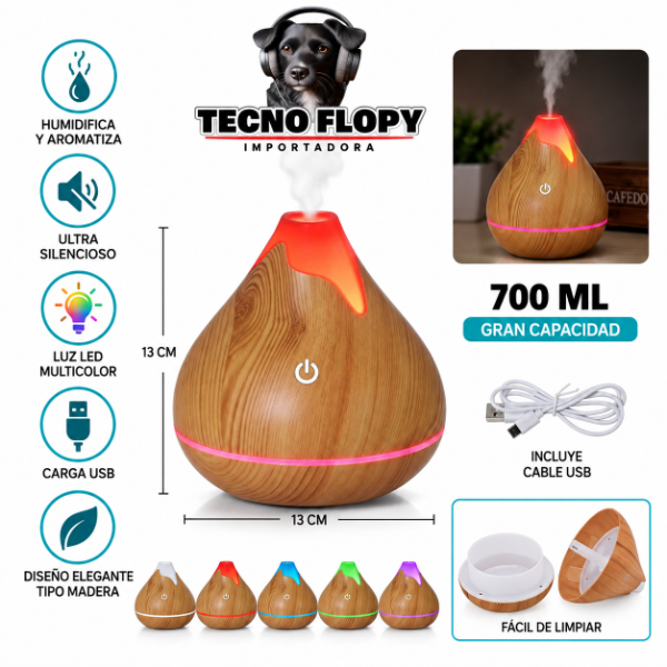 Producto - Humidificador led aromatizador 91080