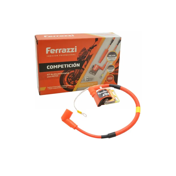 Producto - KIT BOBINA MOTO COMPETICION KMEB45-FERRAZZI IRIDIUM + PLATINO