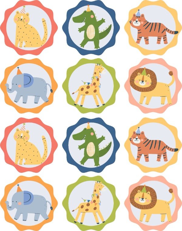 Producto - STICKERS ANIMALITOS X 12