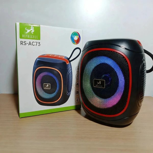 Producto - Parlante Portatil RS-AC73 8W Recargable Led RGB MicroSD Portal Celular Correa - 5