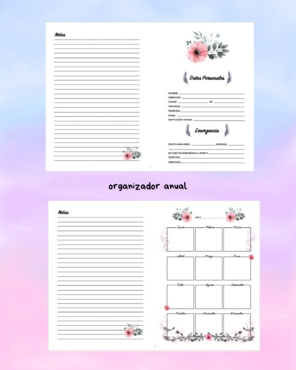 Producto - Agenda perpetua tapa personalizadas - 1