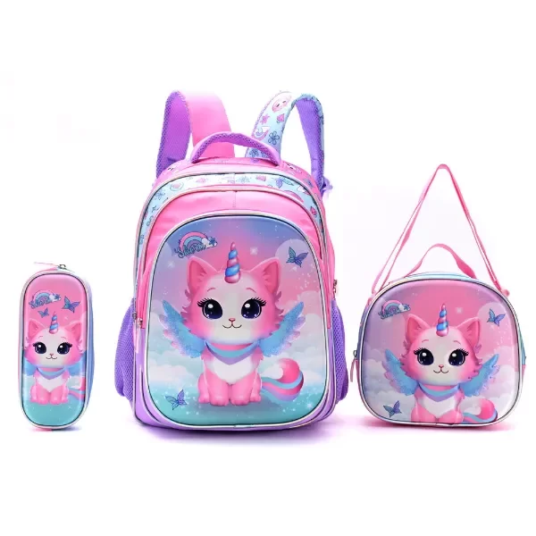 Producto - SET X3: MOCHILA CON LUNCHERA Y CARTUCHERA 16" SKORA 342945