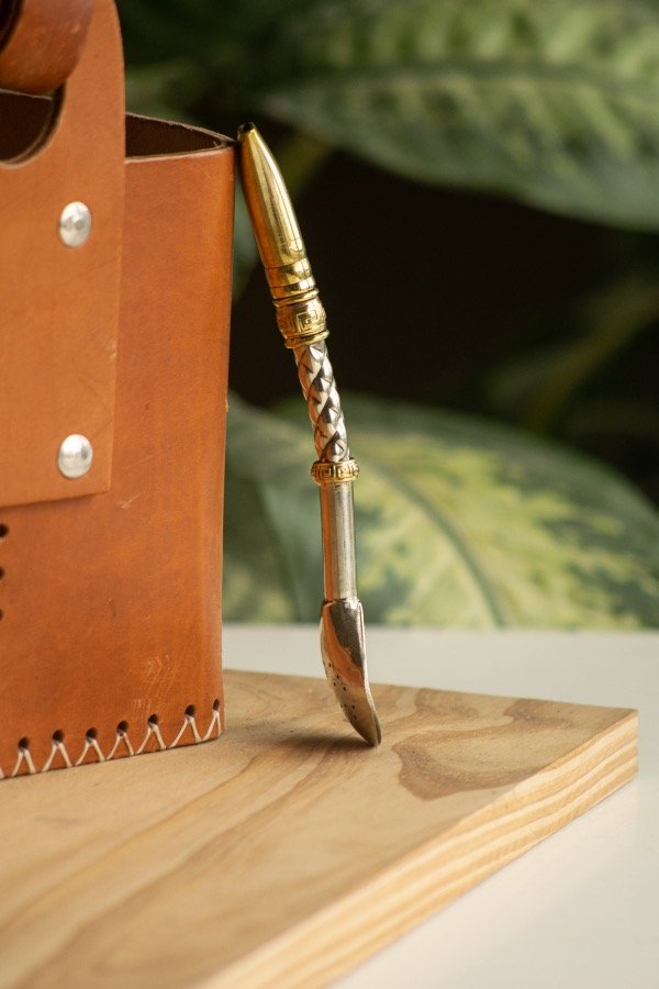 Producto - Bombillon Curvo Alpaca y Bronce