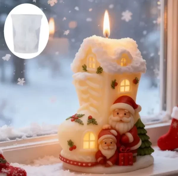 Producto - Molde navidad casita y papa noel - 0
