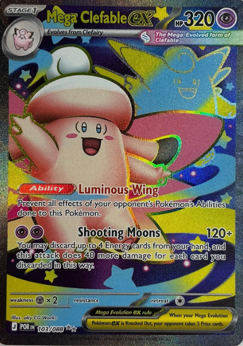 Producto - Mega Clefable ex (103/088) [Mega Evolution: Perfect Order]