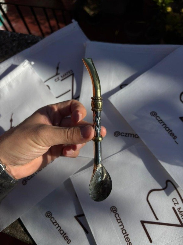 Producto - Bombillon de alpaca y bronce premium