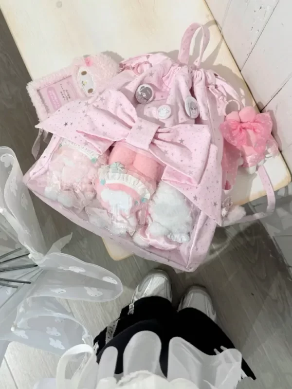Producto - Mochila rosa con moño