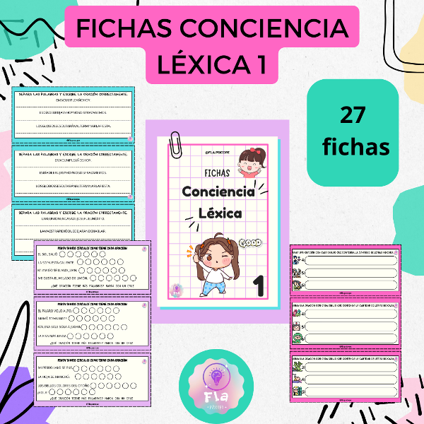 Producto - Fichas de conciencia léxica 1