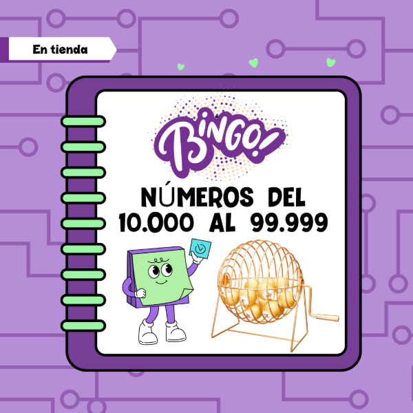 Producto - BINGO: NÚMEROS DEL 10.000 al 99.999