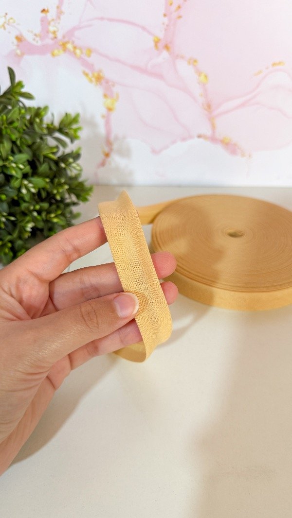 Producto - Cinta bies lisa beige - 3mts