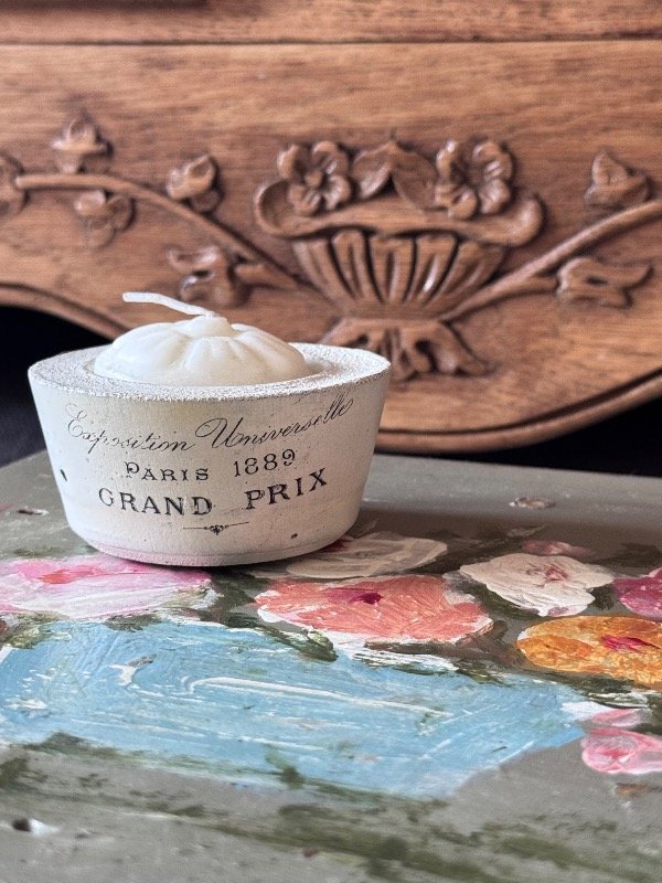 Producto - Porta Vela símil piedra