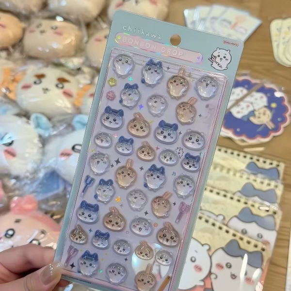 Producto - Plancha Stickers Chiikawa 3D