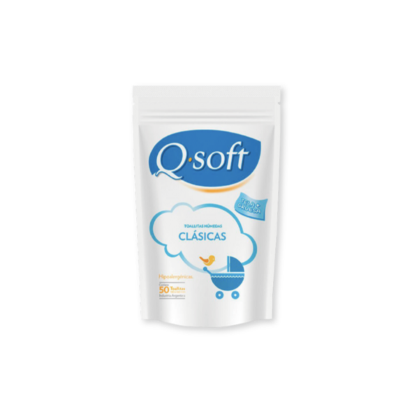 Producto - Toallitas Húmedas Q-soft Clasica x 50 uni