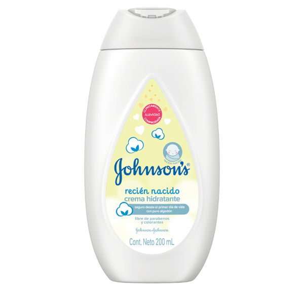 Producto - Crema hidratante recién nacido Johnson's Baby 200ml