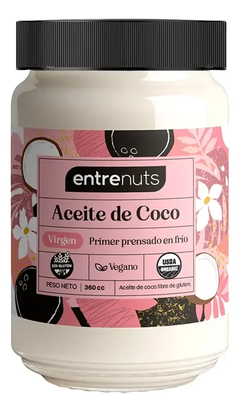 Producto - ACEITE DE COCO VIRGEN 360 CC ENTRENUTS