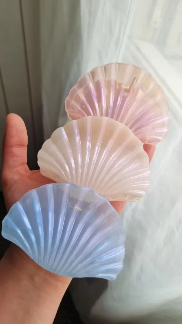 Producto - Broche caracolas tornasol tamaño grande