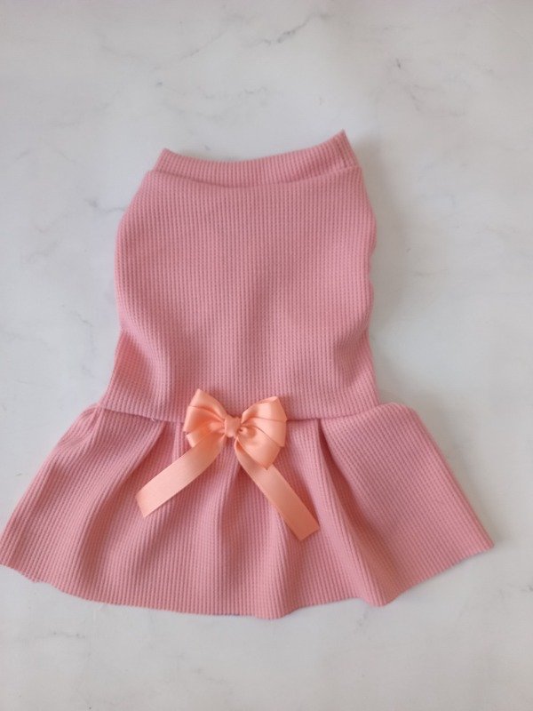 Producto - Vestido rosa waffle