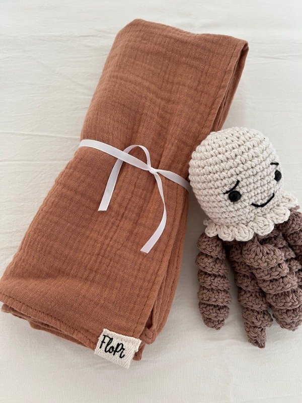 Producto - Manta gasa baby cotton Avena