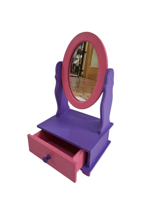 Producto - Tocador con espejo y 1 cajón.