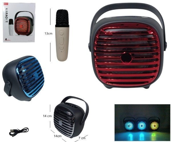Producto - PARLANTE KARAOKE KTS-2010 4" C/ LUZ LED
