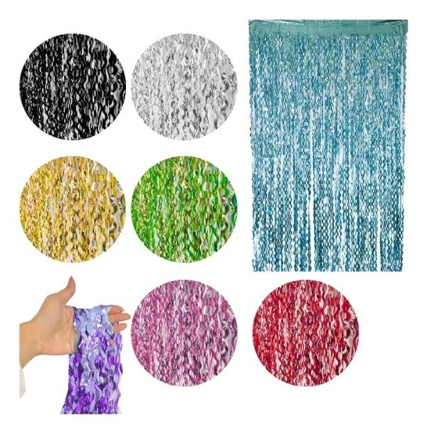 Producto - Cortina metalizada ondas