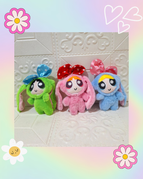 Producto - Pack x3 Llaveros de Peluche - Chicas Superpoderosas - 1