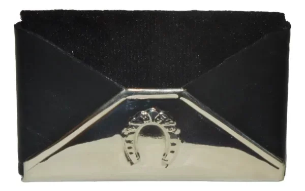 Producto - Tarjetero De Mesa Cuerina Con Alpaca (negro)