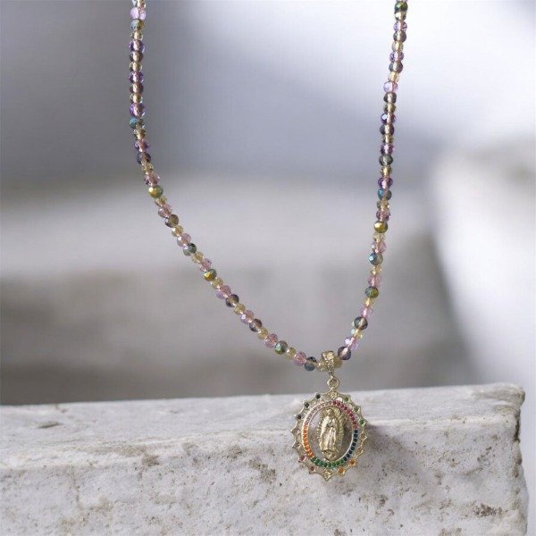Producto - COLLAR VIRGEN GUADALUPE LILA