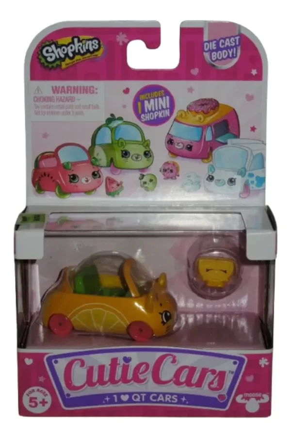 Producto - Shopkins Cutie Cars Vehiculo + Figura (amarillo)