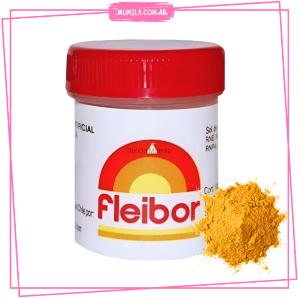 Producto - Colorante amarillo en polvo para chocolate Fleibor 5gr