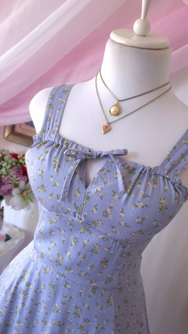 Producto - Vestido Sonia Celeste Estampado! IMPORTADO NUEVO - 2