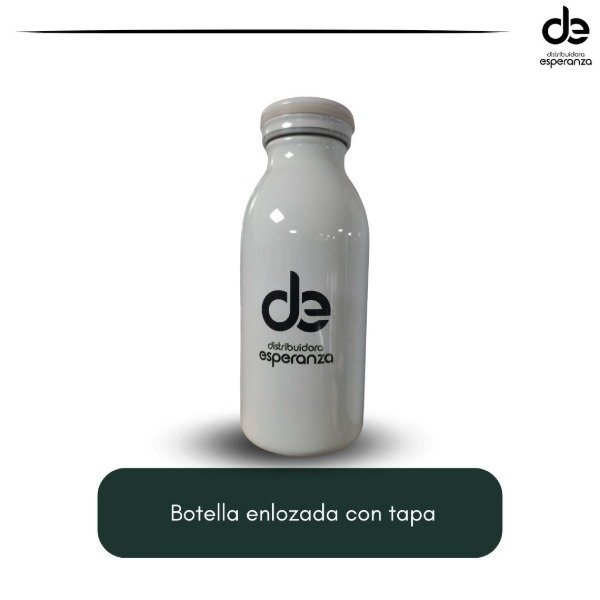 Producto - Botella enlozada blanca Distribuidora Esperanza