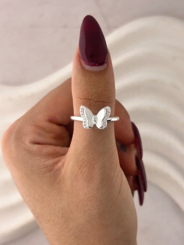 Producto - ANILLOS DE PLATA MARIPOSA 0199